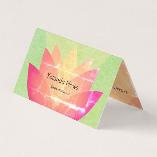 Reizende Lotos-Blume Visitenkarten (Vorderseite)