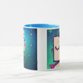 Reizende Mädchen-Roboter-Kaffee-Tasse Tasse (Zentrum)