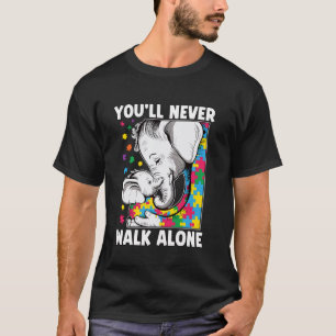 Reizende Mutter Sohn Familie Autistisches Kind Aut T-Shirt