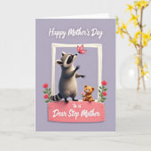 Reizende Muttertags-Tierkarte Karte (Gelbe Blume)