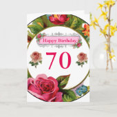 Reizende personalisierte Damen-Vintage Karte (Gelbe Blume)