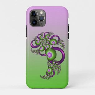 Reizende Pinke Grüne Herzen Moderne Abstrakte Frak Case-Mate iPhone Hülle