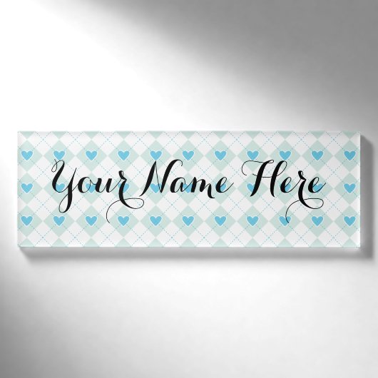 Reizende Raute Namenschild (Vorderseite)