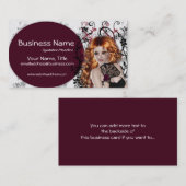 Reizende Redhead-Dame - Fantasie-Visitenkarten Visitenkarte (Vorne/Hinten)