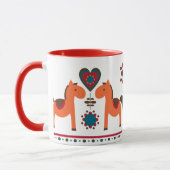 Reizende Retro Pferde Tasse (Links)