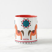 Reizende Retro Pferde Tasse (Zentrum)