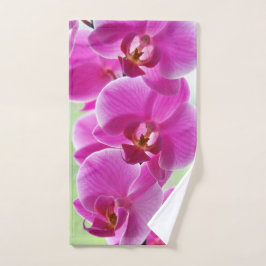 Reizende rosa Orchideen Handtuch