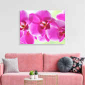 Reizende rosa Orchideen Leinwanddruck (Insitu (Wohnzimmer))