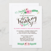 Reizende rustikale Garten-Hochzeits-Einladung Einladung (Vorne/Hinten)