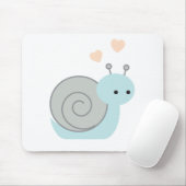 Reizende Schnecke Mousepad (Mit Mouse)