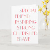 Reizende Schwesternrosa Karte (Gelbe Blume)