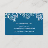 Reizende Spitze-Visitenkarten Visitenkarte (Rückseite)