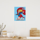 Reizende Supergirl-Pose Poster (Küche)