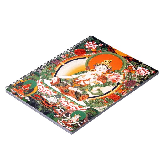 Reizende tibetanische buddhistische Kunst Notizblock (Linke Seite)