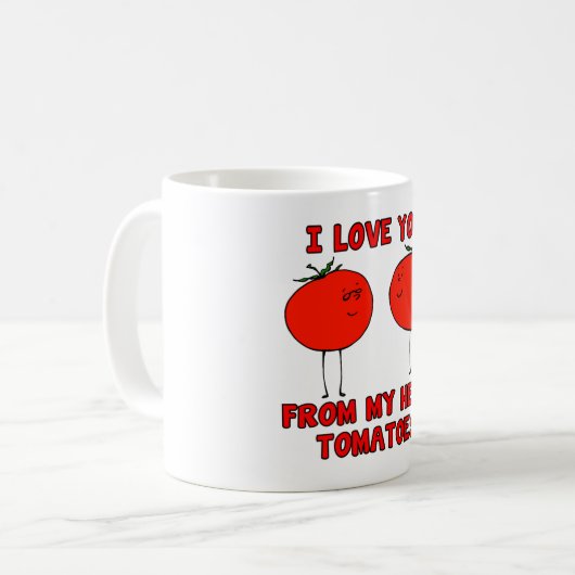 Reizende Tomate-Tasse Kaffeetasse (Vorderseite Links)