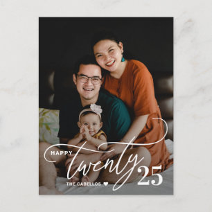 Reizende Twenty Frohes Neues Jahr Foto-Postkarte Feiertagspostkarte