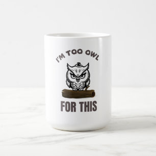 Reizende Uhu-Design Reiztuch Kaffeetasse