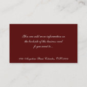 Reizende viktorianische Geschäfts-Karten der Visitenkarte (Rückseite)