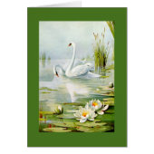 Reizende Vintage Schwäne (Vorne)