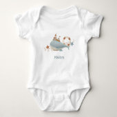 Reizende Wal-Baby-Party Baby Strampler (Vorderseite)