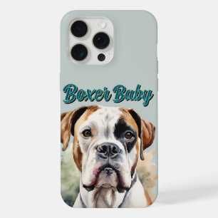 Reizende Wasserfarben-Boxerhund-Kunst iPhone 15 Pro Max Hülle