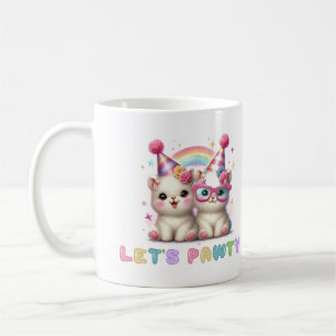 Reizende weiße Babytier-Kaffeetasse  Kaffeetasse