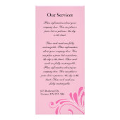 Reizende Wellness-Center-und Werbekarte (Hinten)