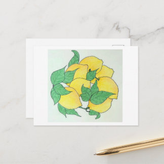 Reizende Zitronen Postkarte