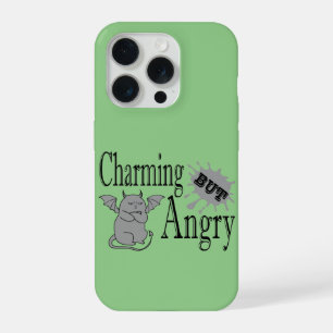 Reizender aber wütender kleiner Teufel Katze lusti iPhone 15 Pro Hülle