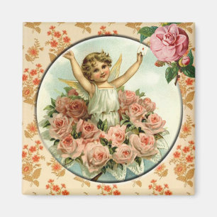Reizender Amor-Vintager viktorianischer Magnet