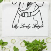 Reizender Beagle Geschirrtuch (Gefaltet)