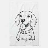 Reizender Beagle Geschirrtuch (Vertikal)