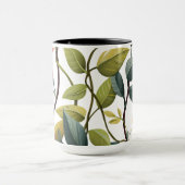 Reizender Blumenprint-Kaffeebecher Tasse (Zentrum)