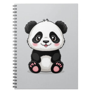 Reizender Cartoon-Panda Notizblock