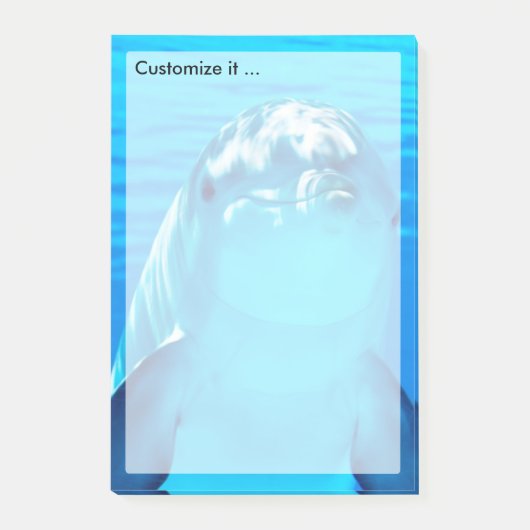 Reizender Delphin-Unterwasserseeleben Post-it Klebezettel (Vorderseite)