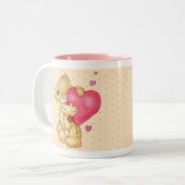 Reizender Dovey Bär Zweifarbige Tasse (Vorderseite Links)