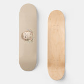 Reizender europäischer Gartenigel Skateboard (Vorderseite)