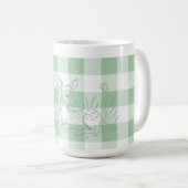 Reizender grüner Karo-Kaffeebecher Kaffeetasse (VorderseiteRechts)