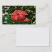 Reizender Hibiskus Visitenkarte (Vorne/Hinten)