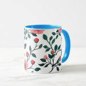 Reizender Kaffeebecher mit Blumenmuster Tasse (VorderseiteRechts)