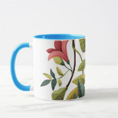 Reizender Kaffeebecher mit Blumenmuster Tasse (Links)