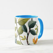 Reizender Kaffeebecher mit Blumenmuster Tasse (VorderseiteRechts)