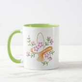 Reizender Korb der Blumen-Tasse Tasse (Links)