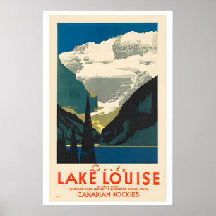 Reizender Lake Louise Kanada Vintage-Reiseposter Poster