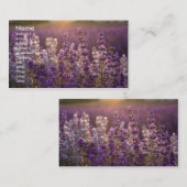 Reizender Lavendel Visitenkarte (Vorne/Hinten)