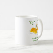 Reizender mit einer Corgi-Tasse Kaffeetasse (VorderseiteRechts)