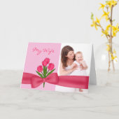 Reizender rosa Ehemann zur Karte der (Gelbe Blume)