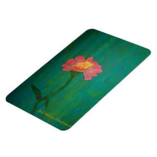 Reizender rosa Zinnia Magnet