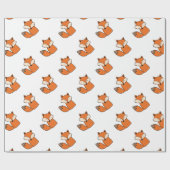 Reizender roter Fuchs Geschenkpapier (Flach)