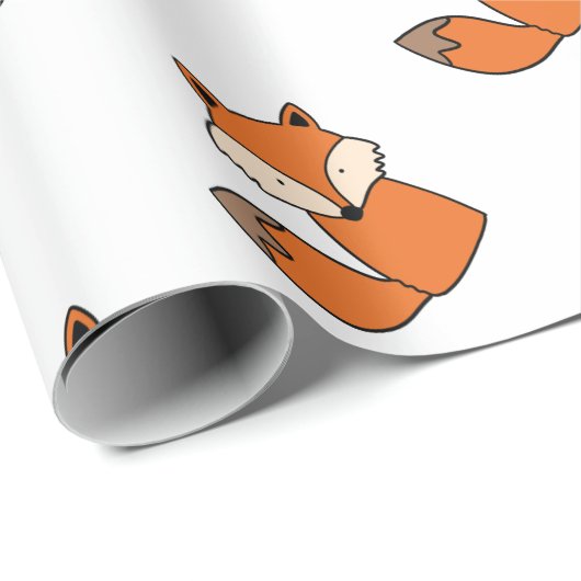 Reizender roter Fuchs Geschenkpapier (Rolleneckpunkt)